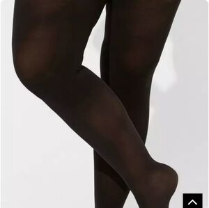 Black Microfiber Tights - Size 3/4 - 22/26 - NWT